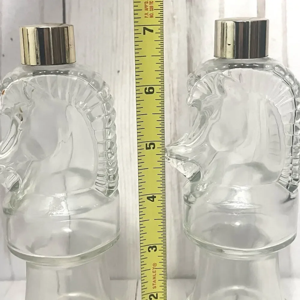 Hai Karate 1967 Knight Leeming Aftershave Bottle Vintage *Empty Bottle Set of 2